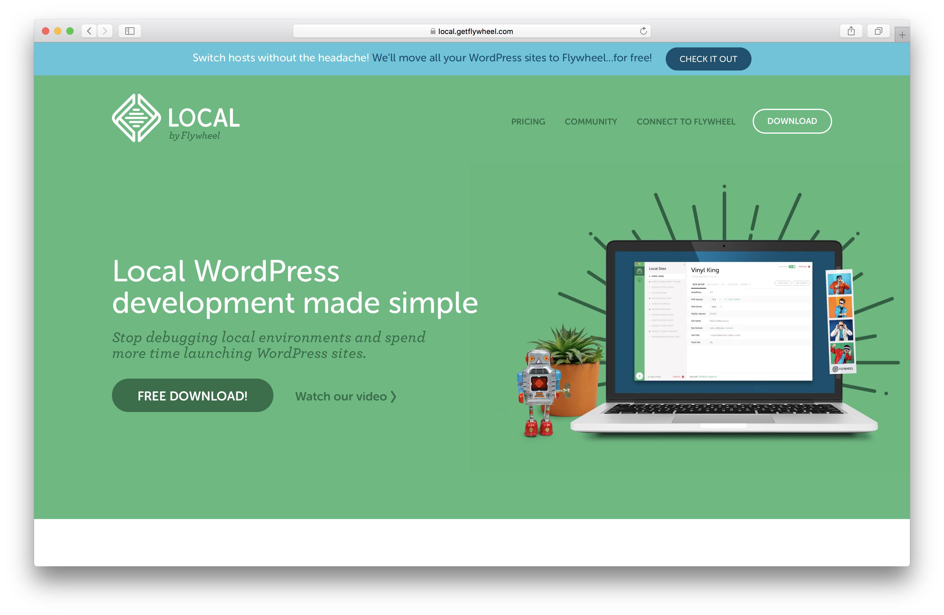 Install Local by Flywheel