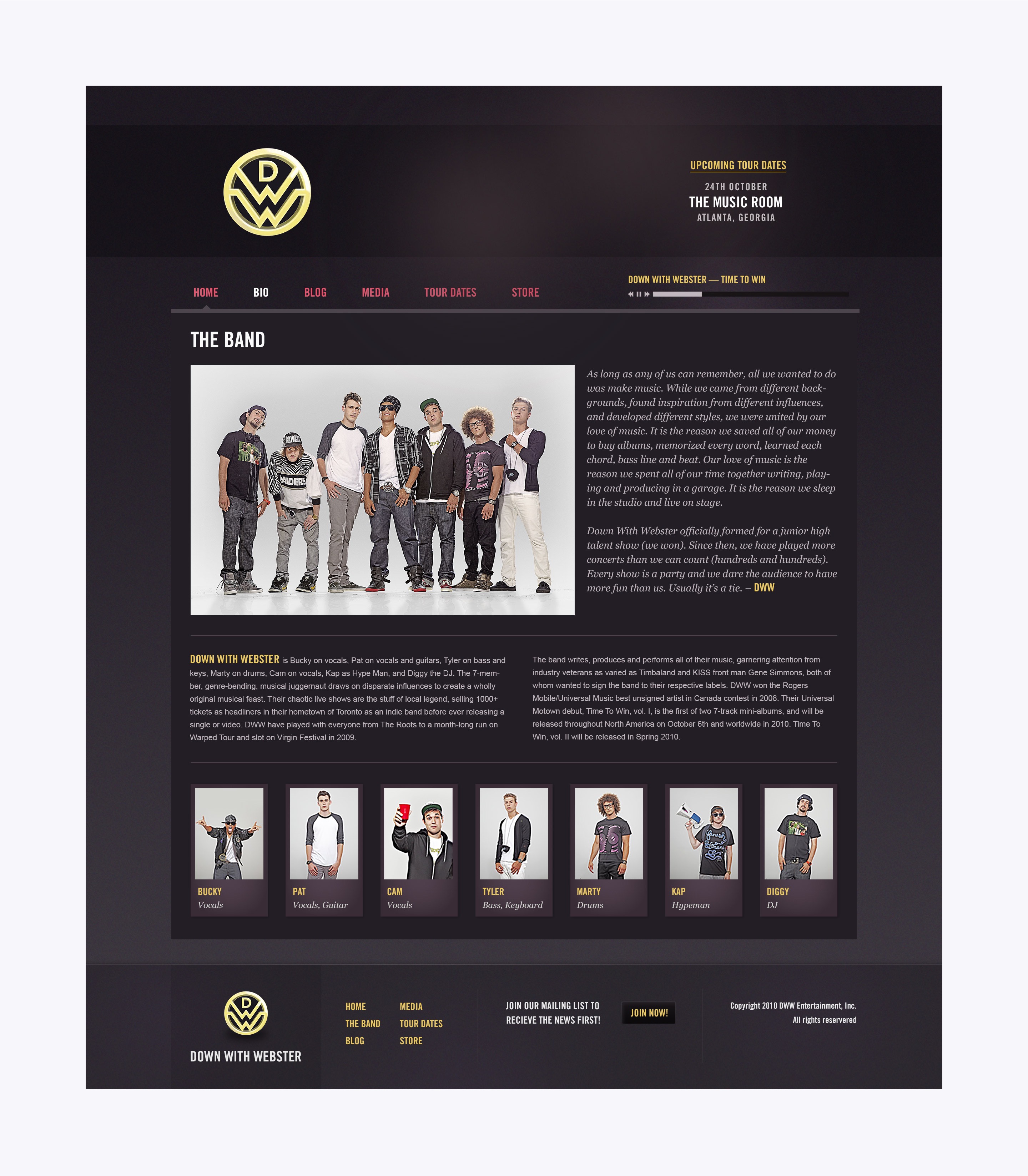 Down With Webster - Bio Page