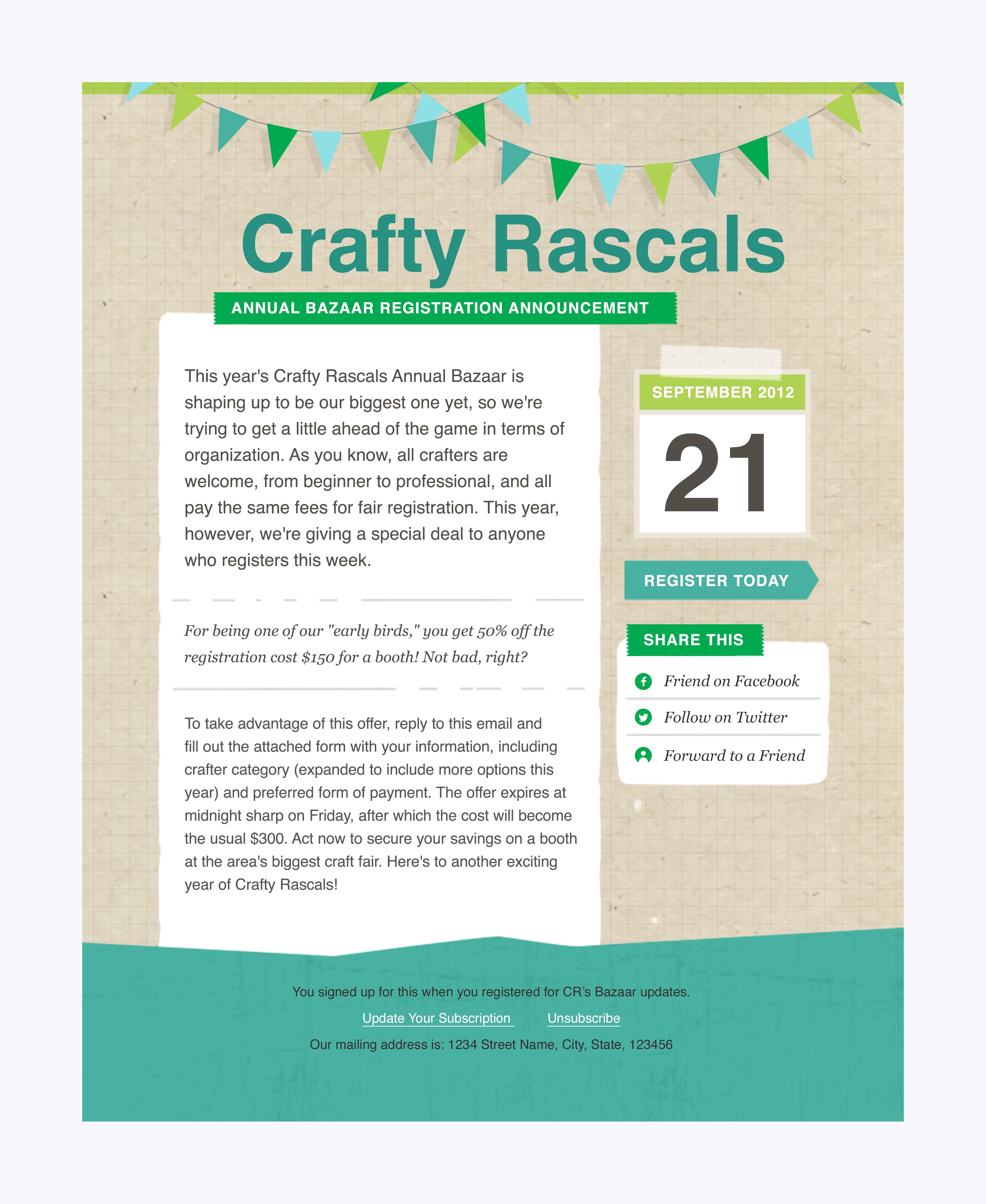 MailChimp - Email Design Template 1