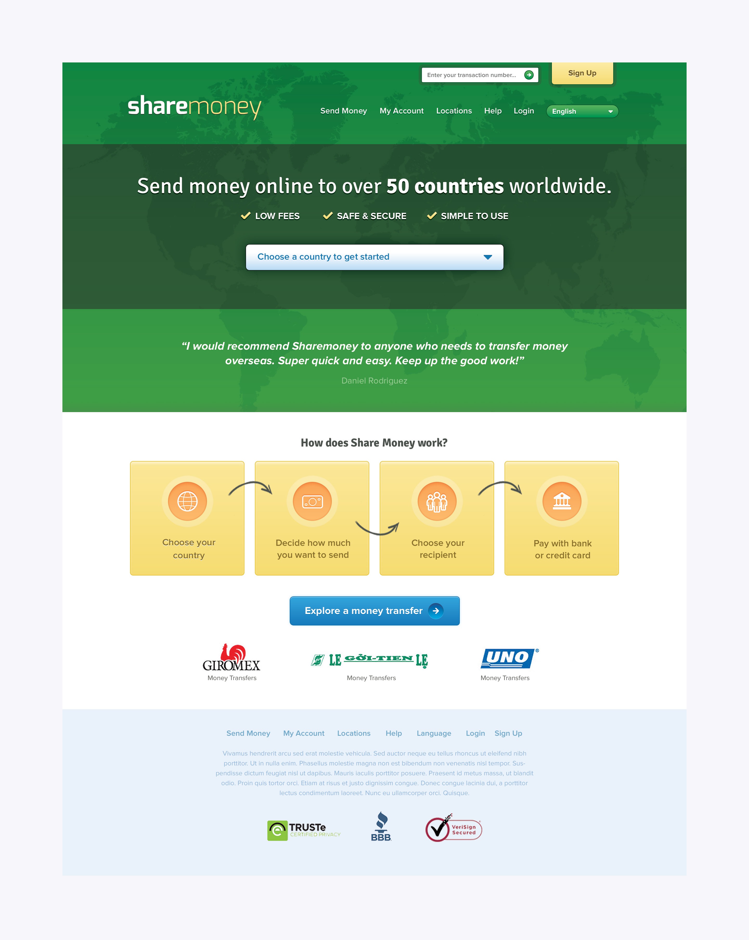 Share Money - Home Page
