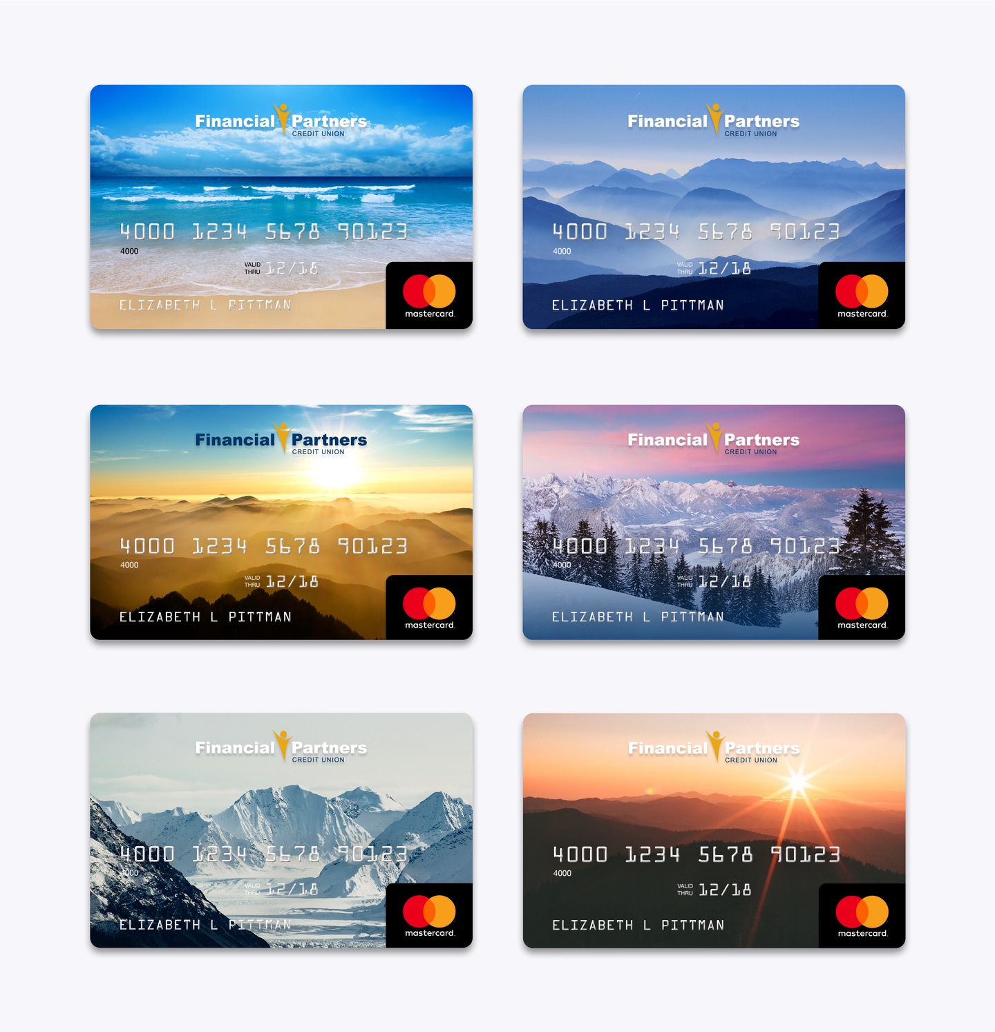 Financial Partners Credit Union - Credit Card Designs