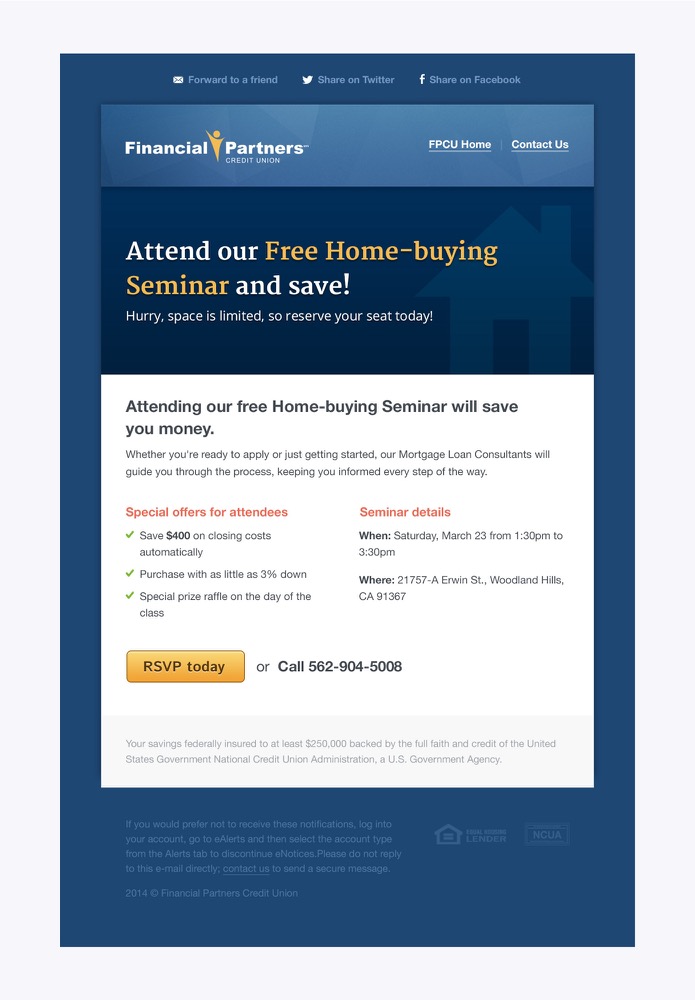 Financial Partners Credit Union - Car Loan Email Template