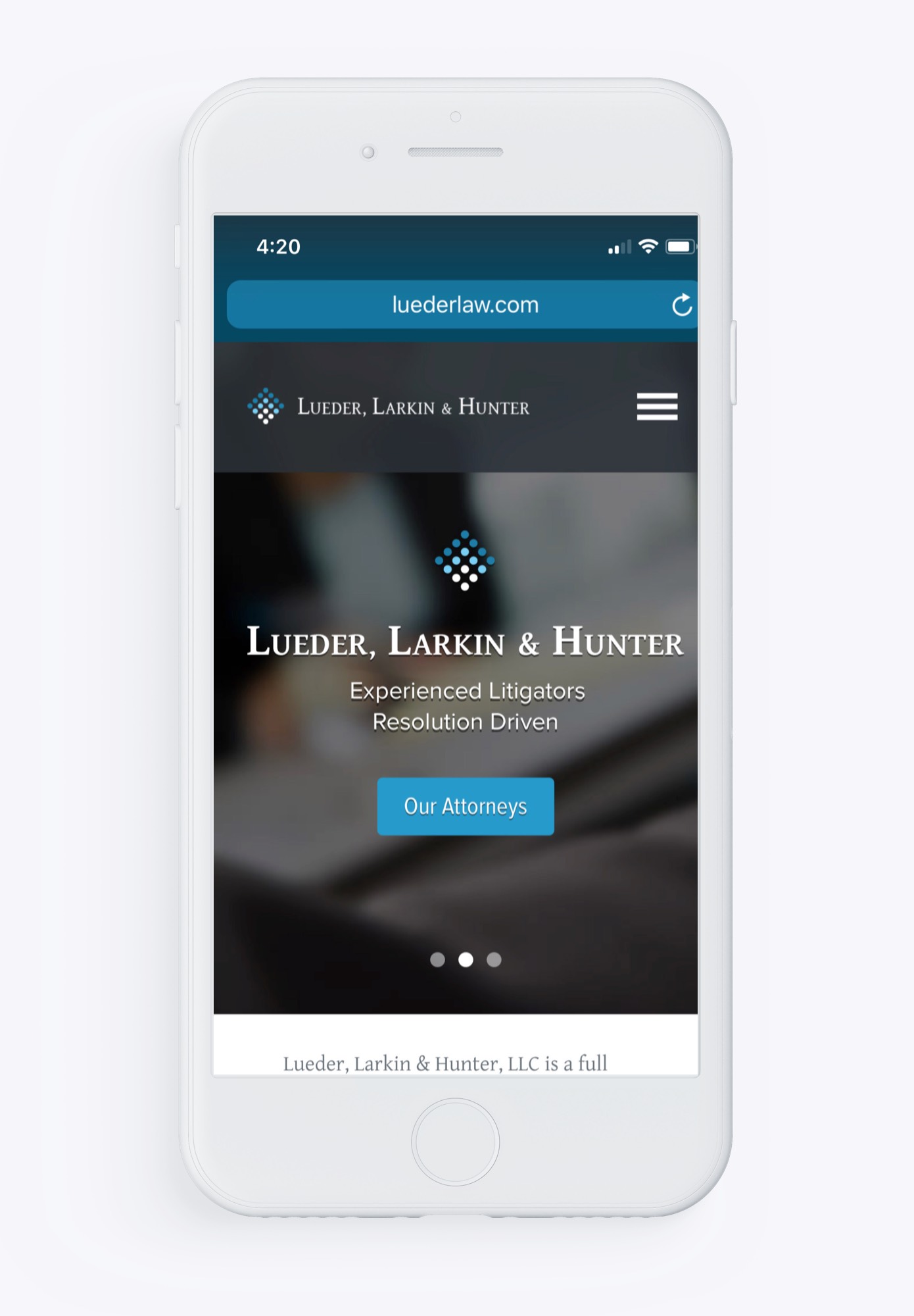 Lueder, Larkin, & Hunter - Mobile Home Page