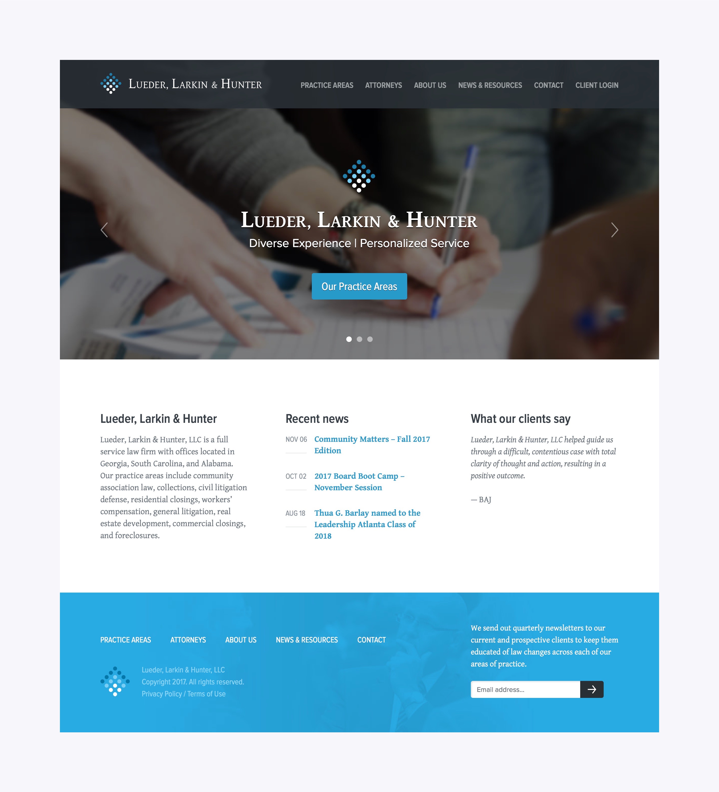 Lueder, Larkin, & Hunter - Home Page