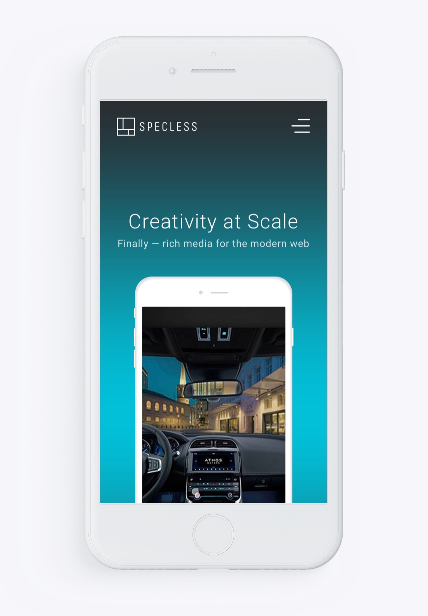 Specless - Mobile Home Page