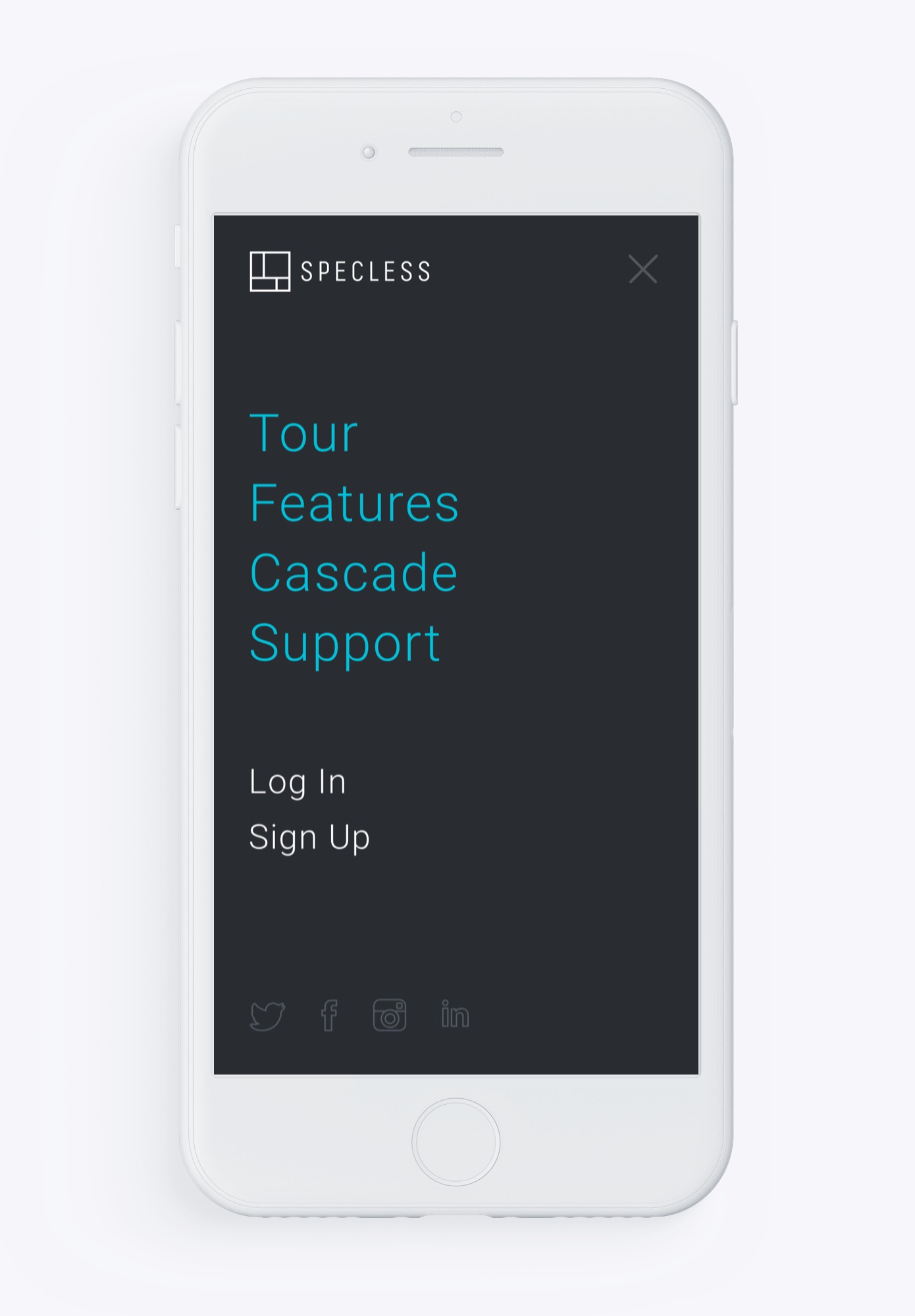 Specless - Mobile Menu